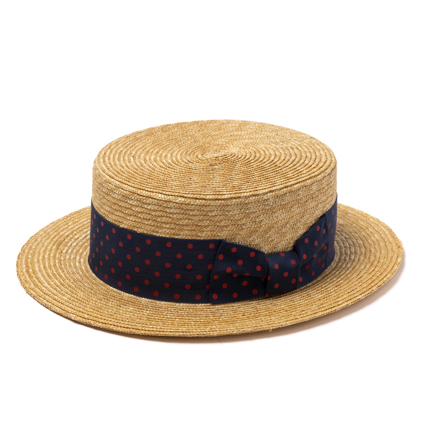 Hat "Barbershop Boater" made of Sisal - handmade